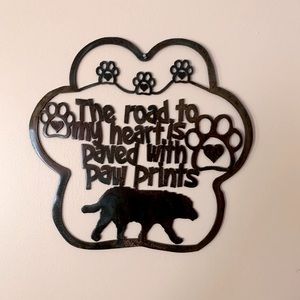 Cute Iron Dog Lover Sign